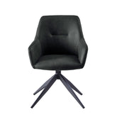 Chaise de salle à manger Barbara - Microfibre anthracite